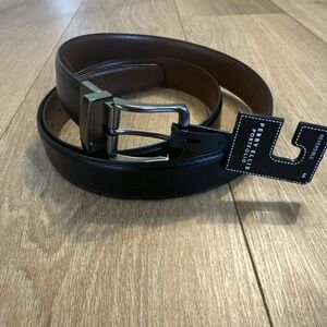 Perry Ellis Portfolio Men's Reversible Belt Brown/Black Adjustable Size 40